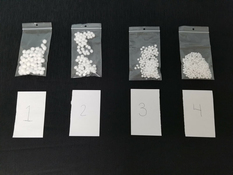 Cotton filters in four sizes